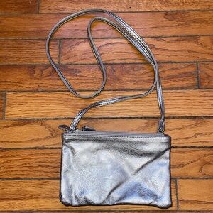 Silver Crossbody Bag